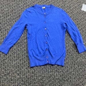 J. Crew 3/4 Blue Cardigan Sweater size XS